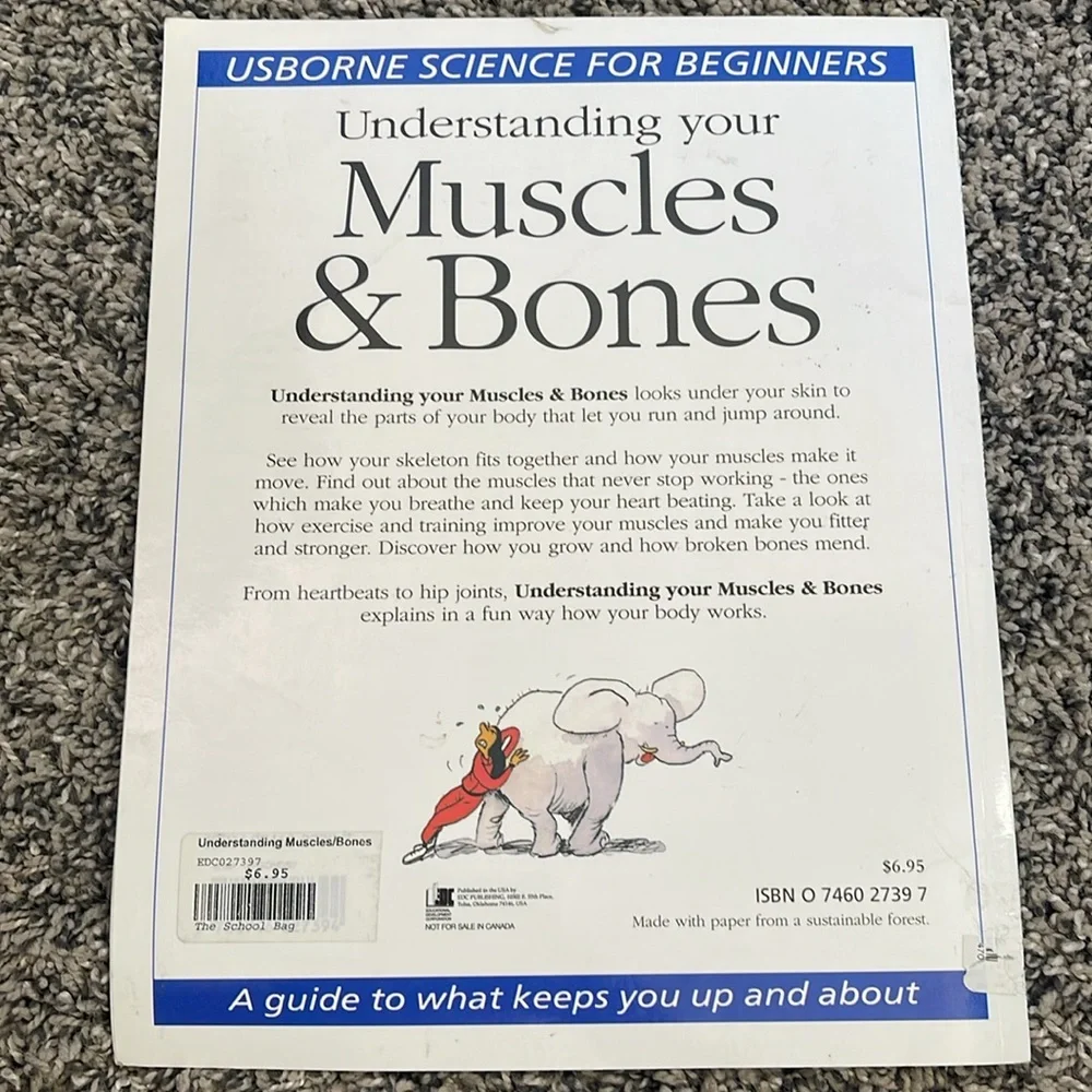 Science paperback science book understanding your muscles and bones educational